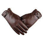 Valentine | Womens Leather Touch Screen Warm Cycling Gloves - 13