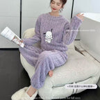 Priya | Womens Fleece Pyjamas Warm Winter Loungewear Set - 17
