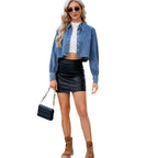 Marguerite | Womens Washed Denim Jacket