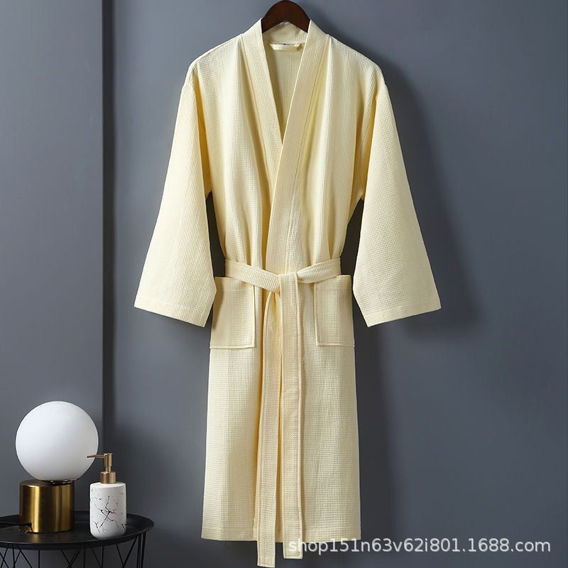 Archer | Womens Dressing Gown Towelling Waffle Bathrobe Robe
