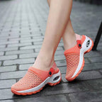 Juno | Womens Trainers Slip On Mesh Breathable Air Cushion Walking Shoes