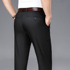 Reuben | Mens Work Straight Leg Business Casual Fleece Lined Trousers - 15