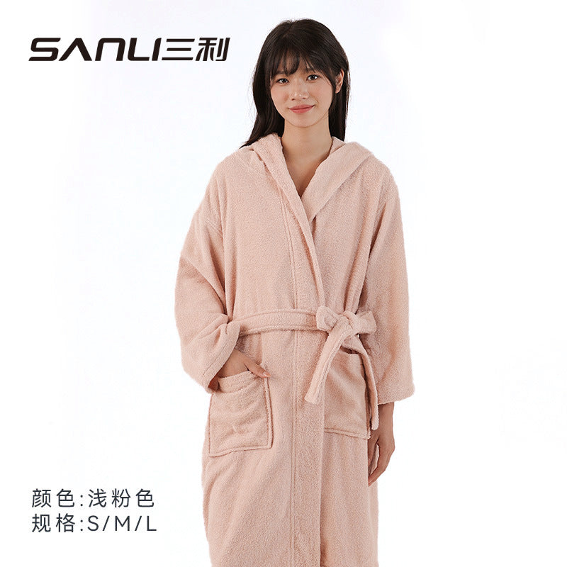 Vaughn | Womens Dressing Gown Towelling Cotton Bathrobe Robe