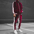 Anouk | Mens Tracksuit Velvet Two Piece Set Jacket Joggers Loungewear