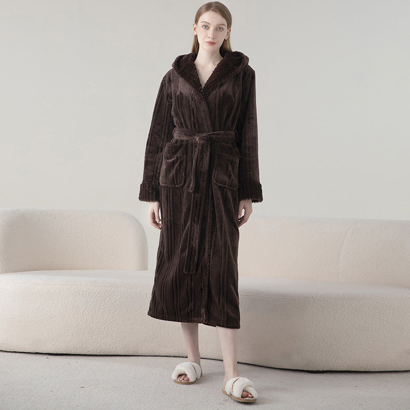 Quill | Womens Dressing Gown Velvet Bathrobe Robe Loungewear
