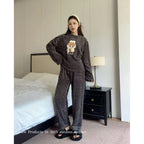 Priya | Womens Fleece Pyjamas Warm Winter Loungewear Set - 4