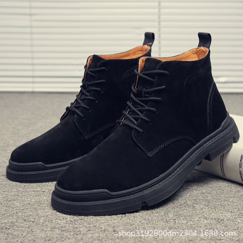 Cormac | Mens Leather Ankle Vintage Lace Up Casual Boots - 3