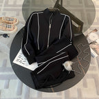Leopold | Womens Tracksuit Sweatshirt Wide Leg Pants Two Piece Set Loungewear