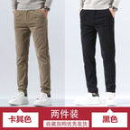 Orson | Mens Slim Fit Straight Leg Business Casual Trousers - 11