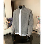 Tobias | Mens Cardigan Zip Knitted Stand Collar Casual Jacket - 7