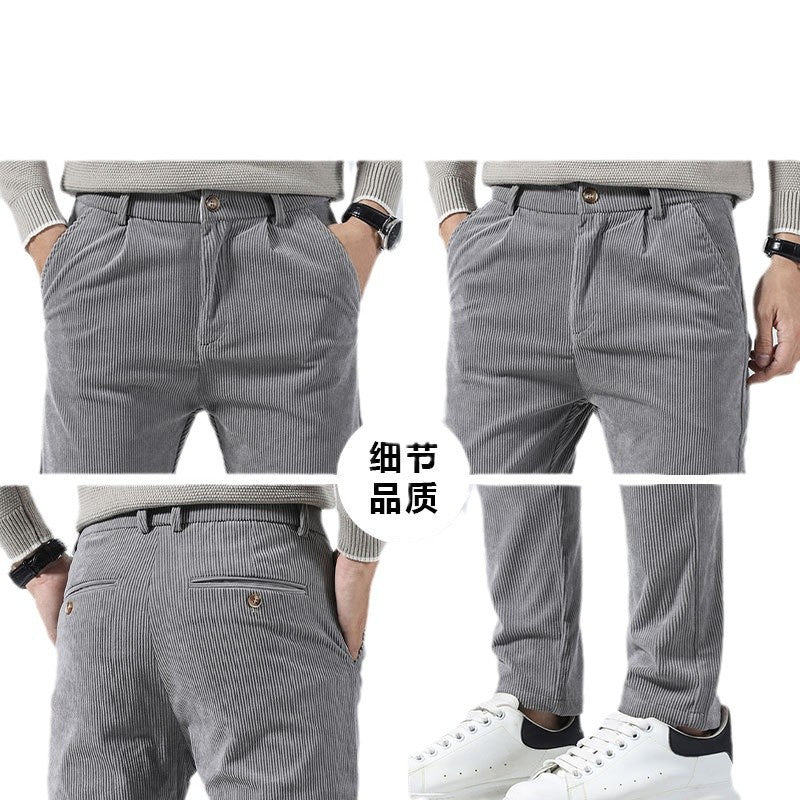 Orson | Mens Slim Fit Straight Leg Business Casual Trousers - 5