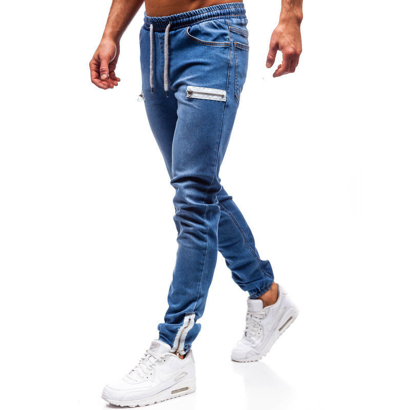 Cato | Mens Denim Zip Up Casual Sports Fashion Top - 4