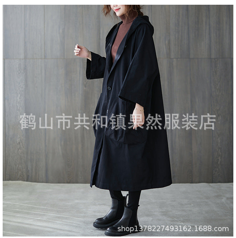 R017 | Womens Waterproof Jacket Plus Size Hooded Windproof Rain Coat