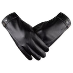 Valentine | Womens Leather Touch Screen Warm Cycling Gloves - 11