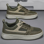 Bennett low top casual trainers in olive