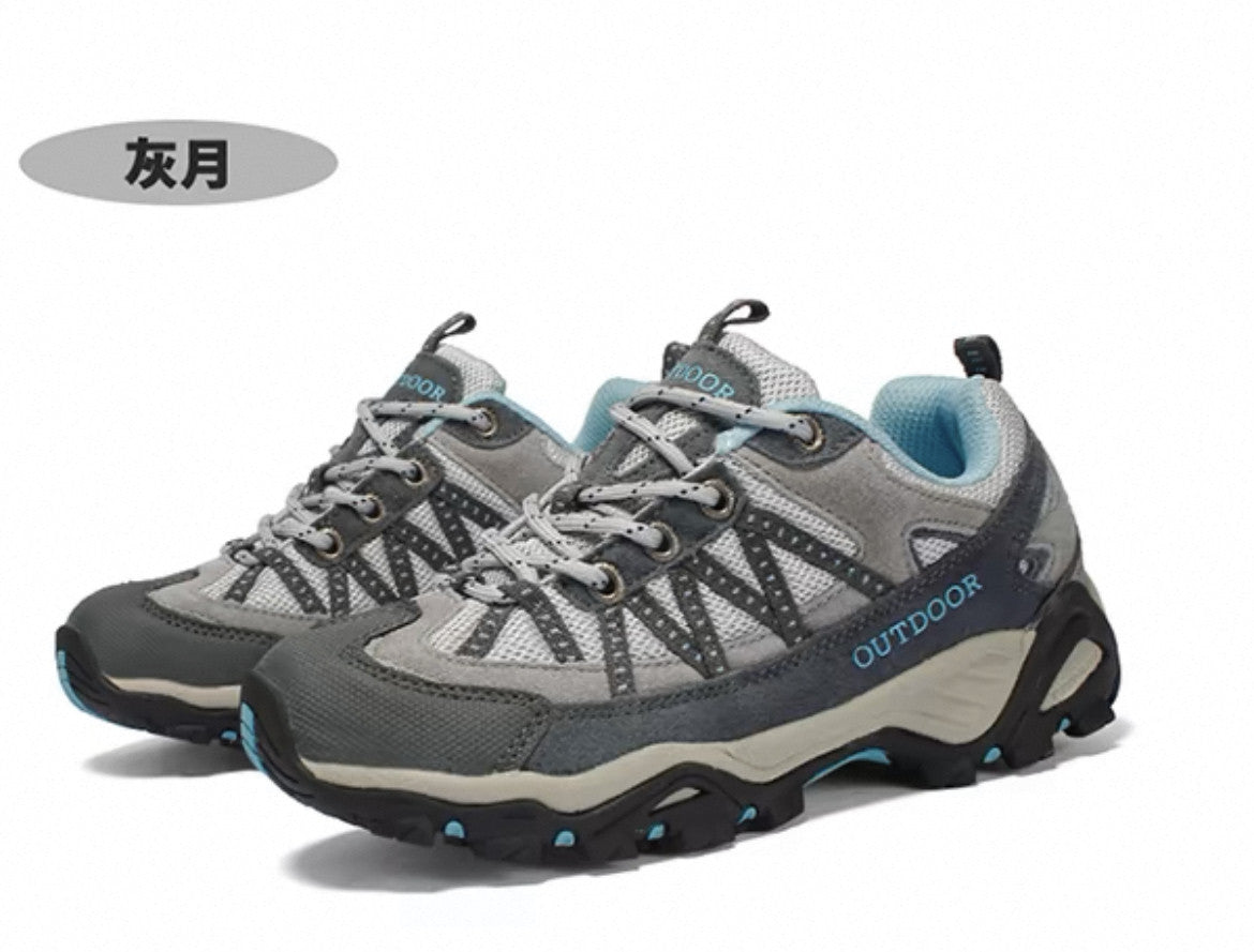 Delphine | Womens Leather Non Slip Breathable Walking Hiking Shoes