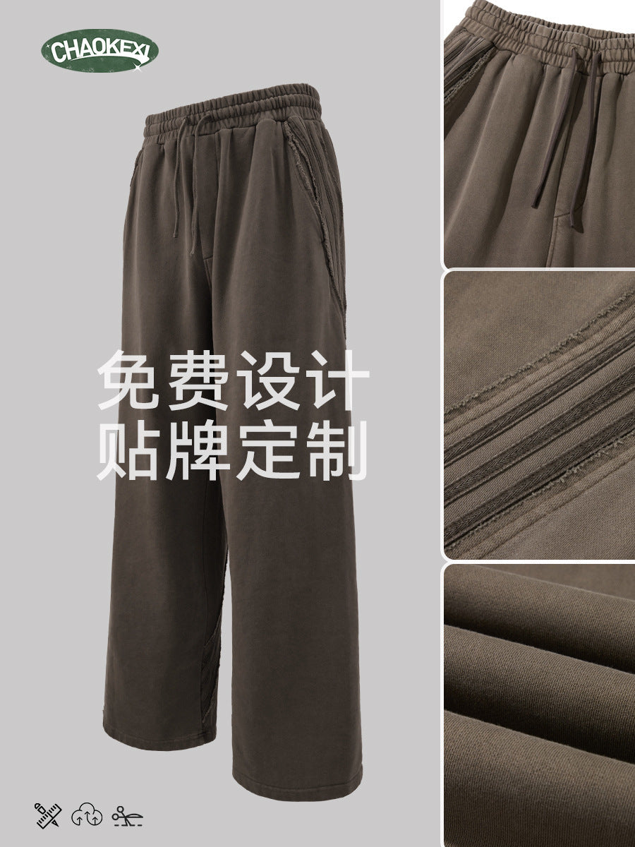 Camilla | Mens Joggers Sweatpants Wide Leg Heavyweight Casual Trousers