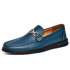 Archer bit driving loafer in navy