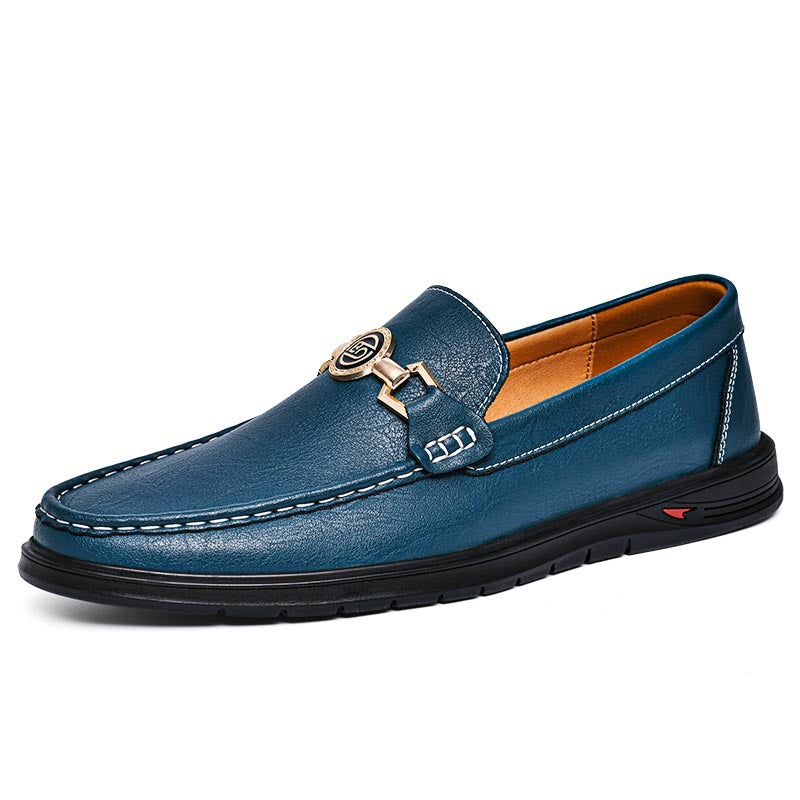 Archer bit driving loafer in navy