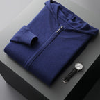 Della | Mens Knitted Tracksuit Two Piece Set Hooded Cardigan Joggers Wool