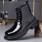 Quentin | Mens Chelsea Boots Fleece Lined Ankle Platform Winter Boots - 3