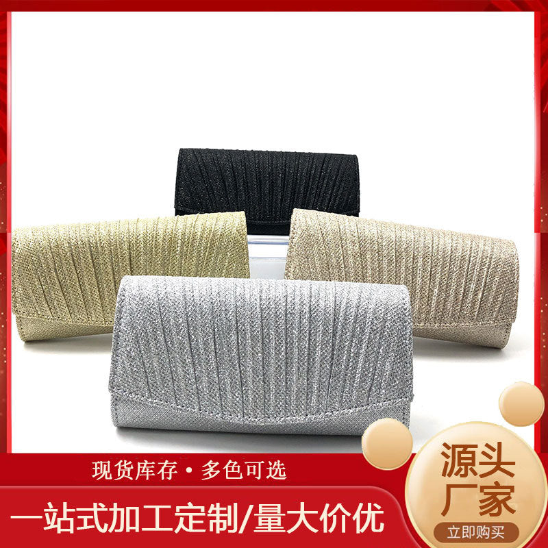 Coralie | Womens Clutch Bag Pleated Evening Party Crossbody Bag