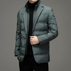 Hugo | Mens Winter Coats Padded Suit Style Detachable Collar Coat - 4