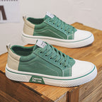 Colm | Mens Trainers Canvas Sneakers Breathable Skate Casual Shoes - 8