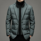 Hugo | Mens Winter Coats Padded Suit Style Detachable Collar Coat - 7