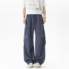 Gustav | Mens Trousers Lightweight Pleated Wide Leg Casual Pants
