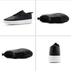 Carsten | Mens White Trainers Slip on Breathable Sports Shoes - 5