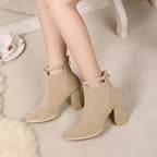 Vesper | Womens Chelsea Boots Chunky Heel British Ankle Boots