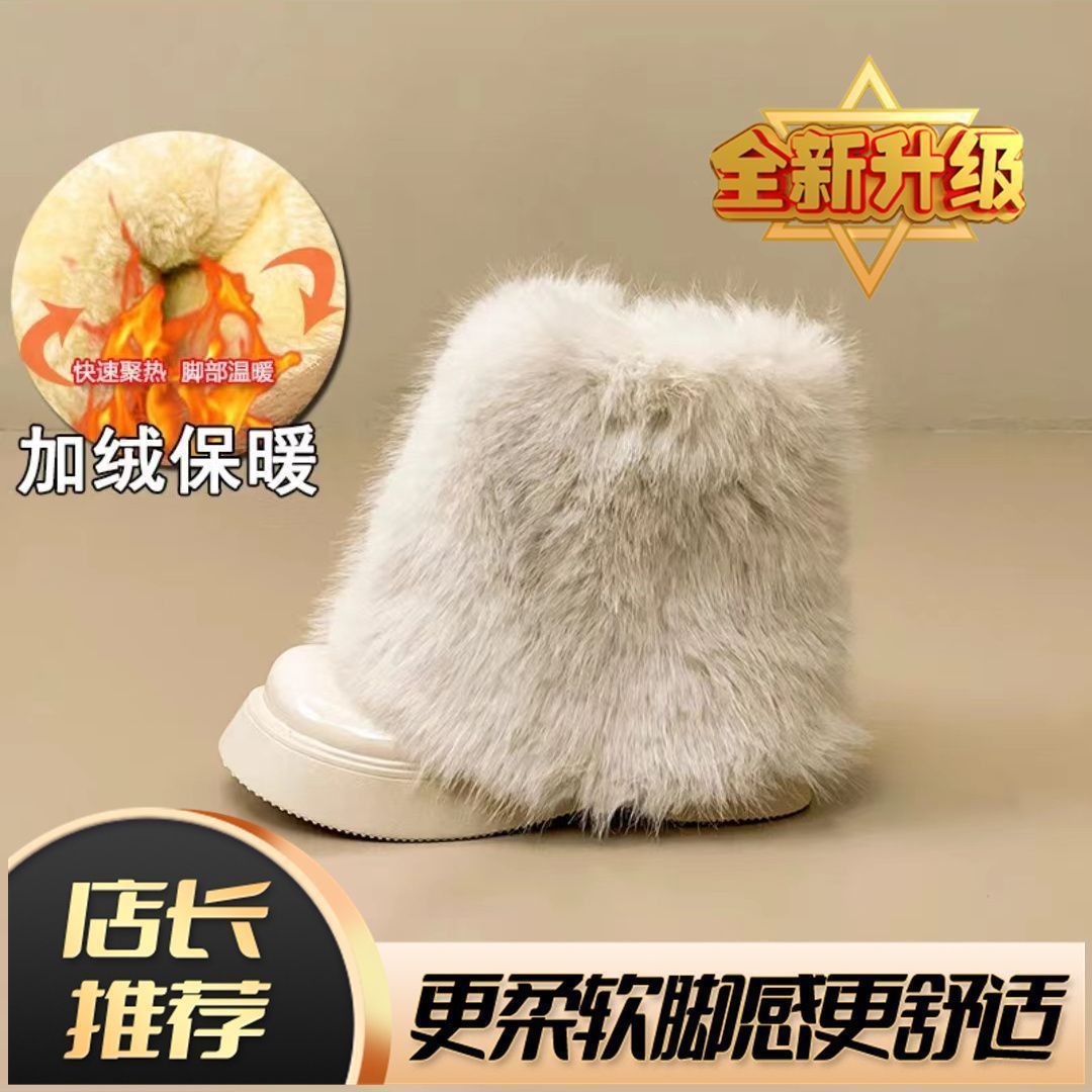 Finnian | Womens Snow Boots Fleece Lined Non Slip Warm Winter Ankle Boots
