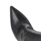 Camilla | Womens Knee High Heeled Pointed Toe Leather Long Boots - 5