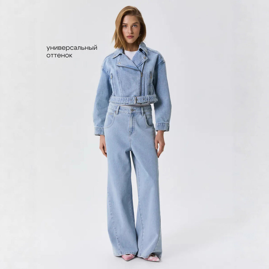 Elodie | Womens Washed Cotton Denim Jacket