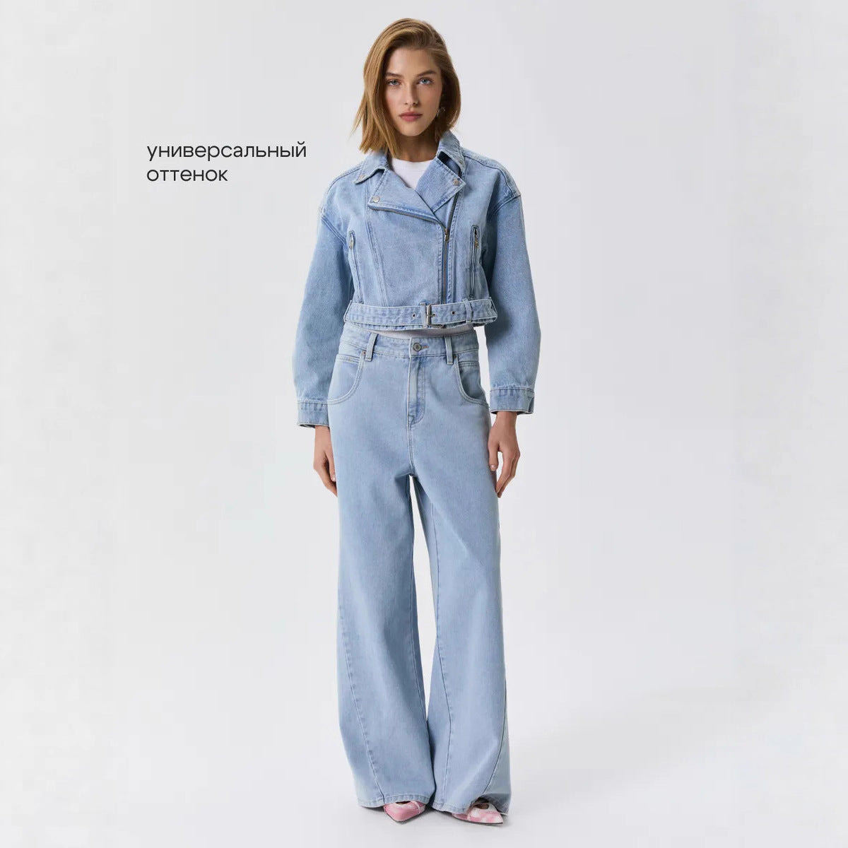 Elodie | Womens Washed Cotton Denim Jacket