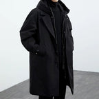 Wilhelmina | Mens Trench Winter Hooded Parka Mid Length Coat - 6