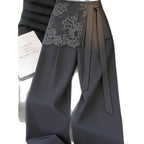 Bexley | Womens Trousers Wide Leg Faux Two Piece Suit Pants