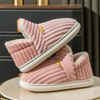 Ursula | Womens Slippers Winter Warm Cotton Back Strap House Slippers