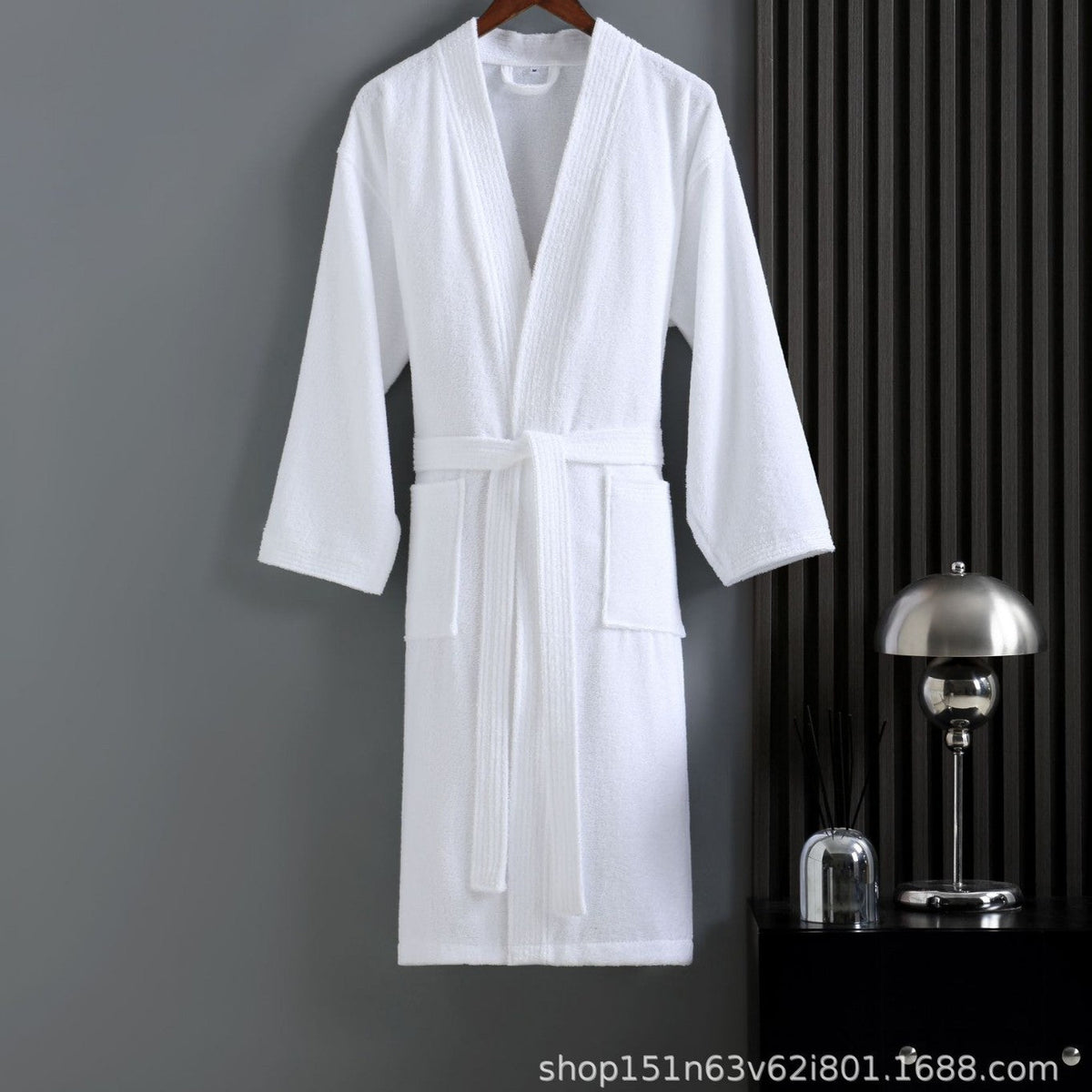 Archer | Womens Dressing Gown Towelling Waffle Bathrobe Robe