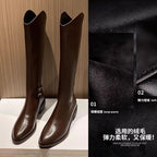 Isolde | Womens Knee High Boots Pointed Toe Winter Boots - 10