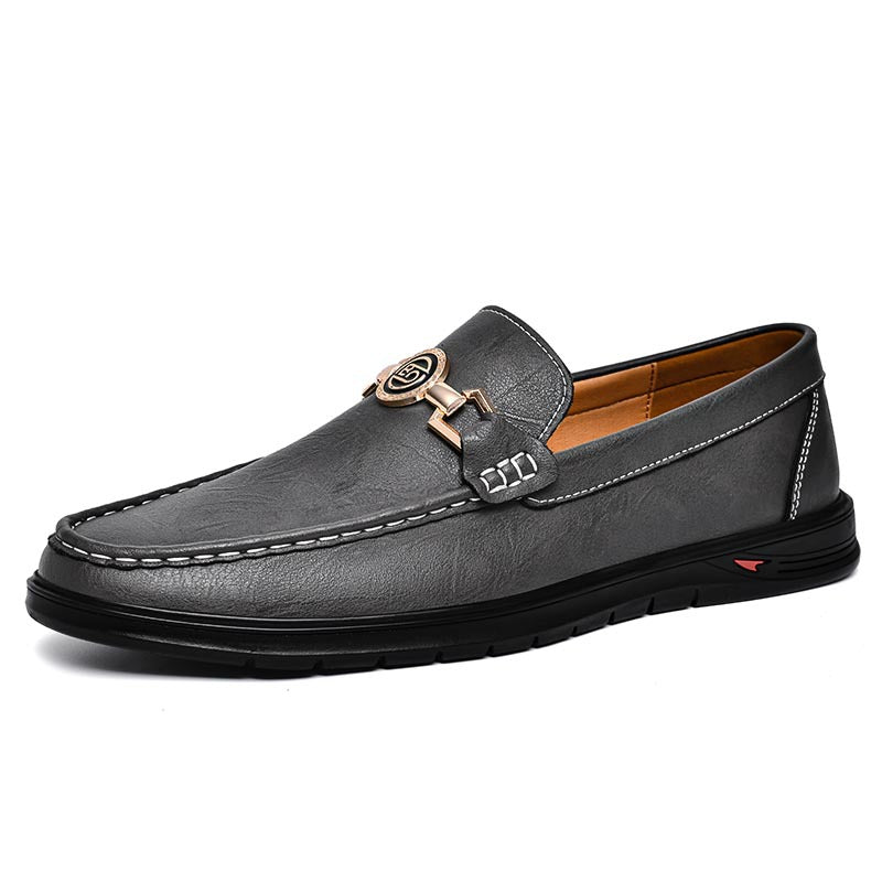 Archer bit driving loafer in grey