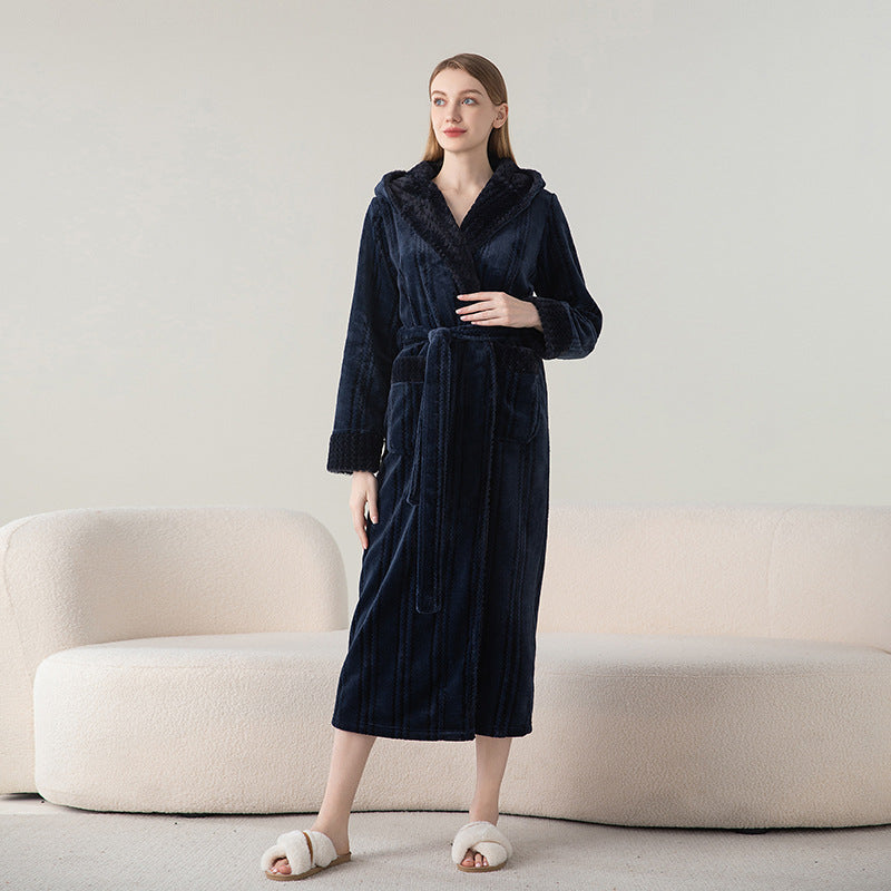 Quill | Womens Dressing Gown Velvet Bathrobe Robe Loungewear