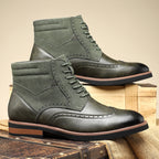 Nikolai | Mens Boots Leather Ankle Boots British Retro Casual Boots - 2