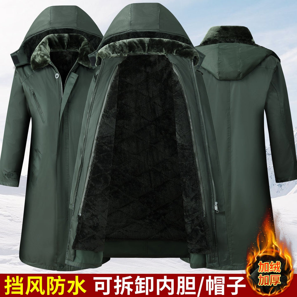 Aurelius | Mens Winter Long Military Padded Warm Thickened Coat - 3