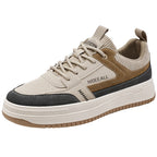 Bennett trainer in khaki, side view