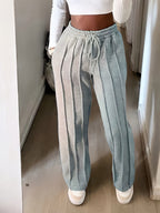 Judd | Womens Wide Leg High Waisted Pleated Palazzo Casual Trousers - 2