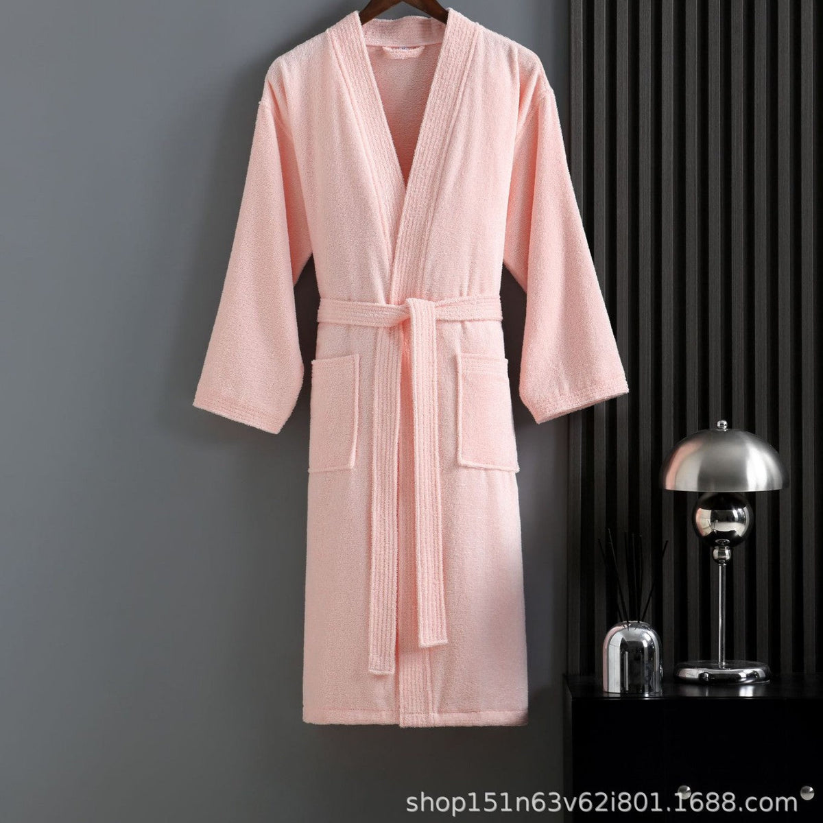 Archer | Womens Dressing Gown Towelling Waffle Bathrobe Robe