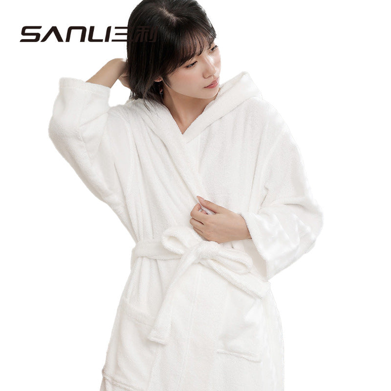 Vaughn | Womens Dressing Gown Towelling Cotton Bathrobe Robe