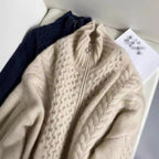 Rufus | Womens Cardigan Knitted Jumper Zip Turtleneck Sweater Jacket - 4